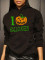 Fashion casual cotton printed hooded plush sweater