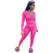 2023 Spring New Women's Solid Hooded Casual Sports Set
