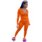 2023 Spring New Women's Solid Hooded Casual Sports Set