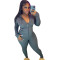 New Women's Hooded Cardigan Slim Fit Sports Casual Set
