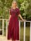 Sexy Round Neck Long Sleeve Slim Fit Dress Solid Mid length Dress