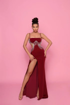 Sexy Sleeveless Slim Fit Dress Wrapped Hip Long Dress