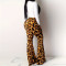 Sexy leopard print Bell-bottoms two-piece set