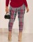 Fashion Off Shoulder Long Sleeve Printed Pants Two Piece Set