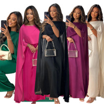 Fashionable loose fitting robe chiffon dress