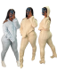 Fashionable solid color high elasticity anti pilling knit sweater with slim fit and long length
