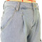 Slim fit multi bag jeans with elastic fabric and elastic cuffs