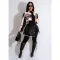 Fashionable detachable motorcycle cardigan embroidered jacket