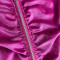 Solid color zipper pleated velvet sexy set