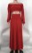 Fashion Off Shoulder Small Lantern Sleeves Split Flared Dress Two Piece Set