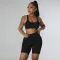 Fashion Sports Tank Top Long Sleeve Short Set