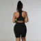 Fashion Sports Tank Top Long Sleeve Short Set