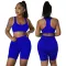 Fashion Sports Tank Top Long Sleeve Short Set