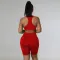 Fashion Sports Tank Top Long Sleeve Short Set