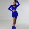 Fashion Sports Tank Top Long Sleeve Short Set