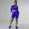 Fashion Sports Tank Top Long Sleeve Short Set