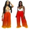 Fashion gradient loose pleated casual pants