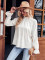 Fashionable solid color mid length cardigan shirt
