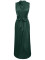 Fashion casual half high neck solid color tied waist sleeveless dress