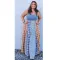 Denim patchwork dress