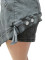 Fashion fake two-piece elastic waist denim short skirt pants