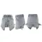 Cross border stretch denim shorts with fake two trendy pieces