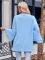 Fashion Solid Casual Flare Sleeves Knitted Cardigan Top