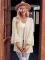 Fashion Solid Casual Flare Sleeves Knitted Cardigan Top