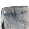 Cross border stretch denim shorts with fake two trendy pieces