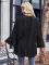 Fashion Solid Casual Flare Sleeves Knitted Cardigan Top