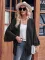 Fashion Solid Casual Flare Sleeves Knitted Cardigan Top