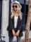 Fashion Solid Casual Flare Sleeves Knitted Cardigan Top