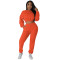 New Fashion Casual Sweater Set Solid Two Piece Set