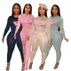 Popular Letter Printing Casual Two Piece Set