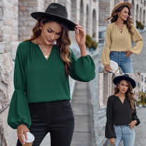Fashion V-neck loose top