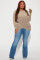 Fashion casual pleated oversized top