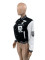 Double layered threaded lining with embroidered elastic PU button buckle baseball jacket clip