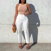 Large Fashion Casual High Waist Suit Pants
