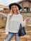 Fashion Round Neck Slim Fit Long Sleeve Knitted Top