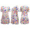 Fashion casual round neck short sleeved sequin dress