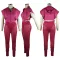 Sexy Hooded Zipper Top Polyester Mesh Pants Set