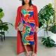Fashionable oversized bra dress jacket two-piece set