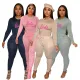 Popular Letter Printing Casual Two Piece Set