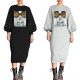 Hot selling bubble sleeve studded sequin dress
