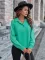 Fashionable solid color slim knit long sleeved top