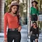 Fashion Diagonal Neck Slim Fit Long Sleeve Knitted Top