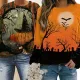 Fashion casual Halloween printed sweater