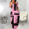 Sexy Digital Printed Strap Off Shoulder Bra Dress