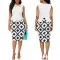 Sexy and fashionable digital printed sleeveless dress