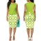 Sexy and fashionable digital printed sleeveless dress
